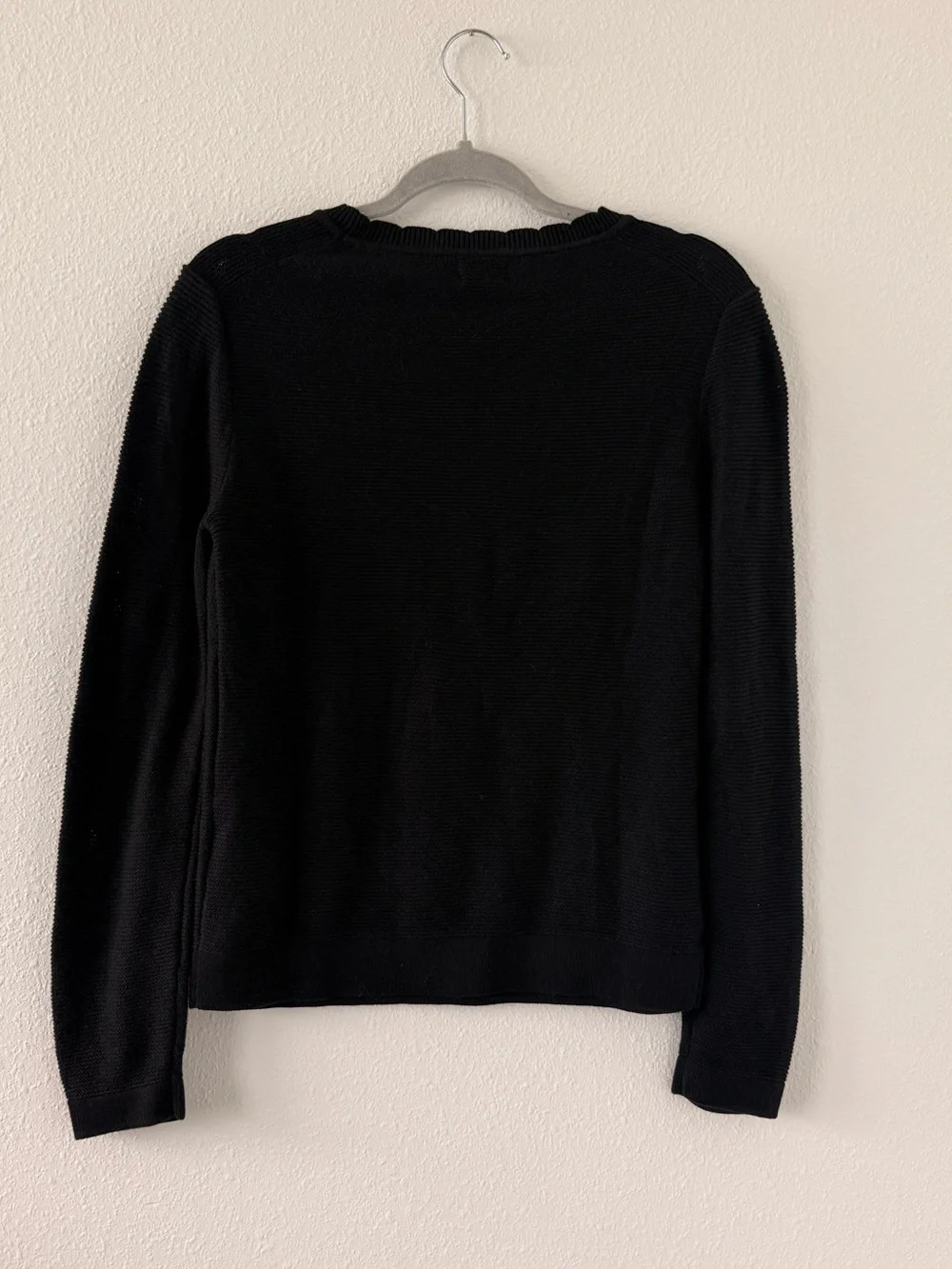 J. Crew Black Crewneck Sweater - Women's Long Sleeve